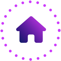 Gradient home icon