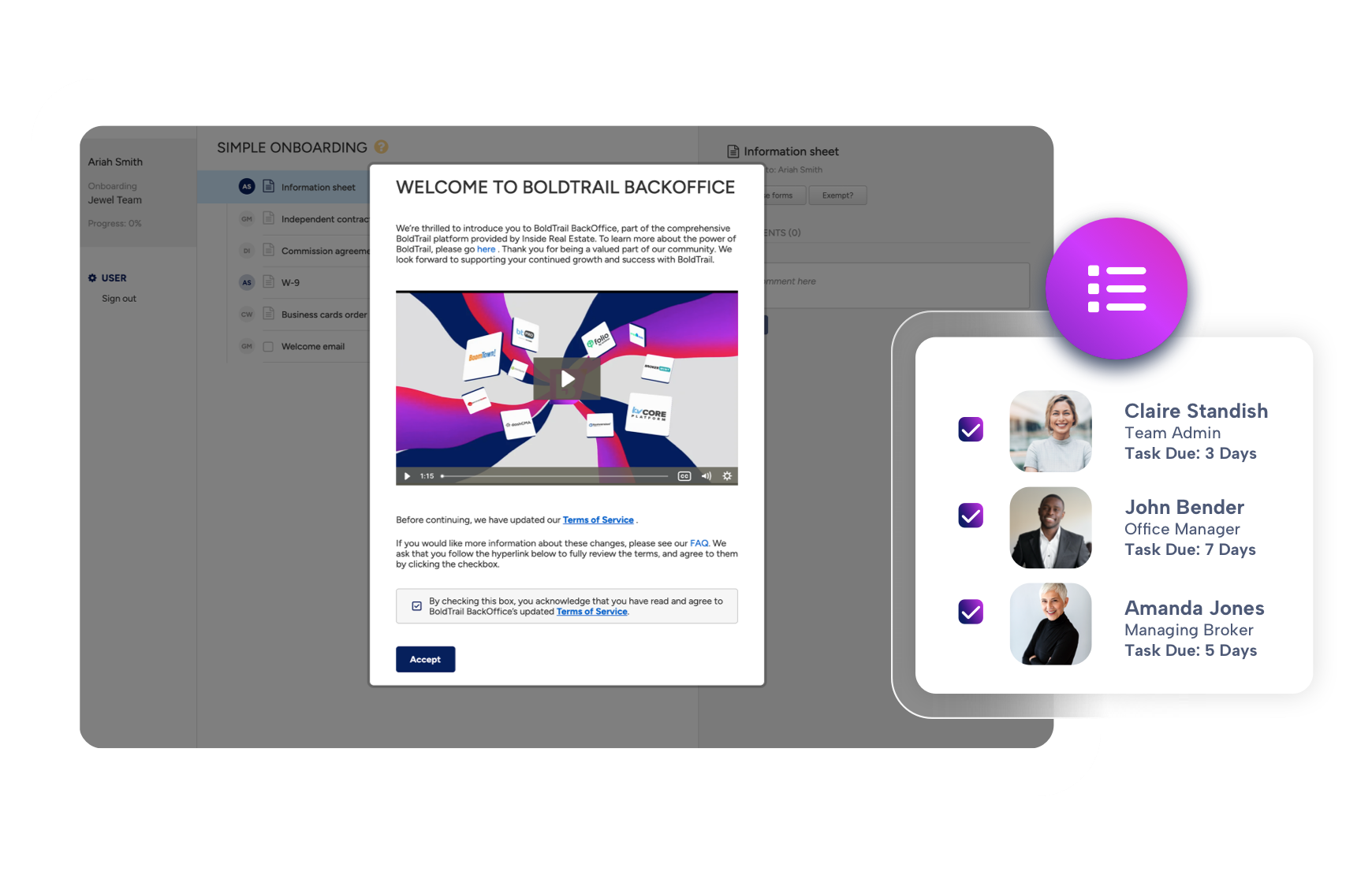 Agent management product shot