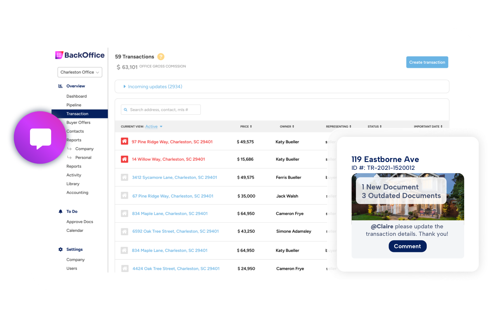 BoldTrail Transaction Management