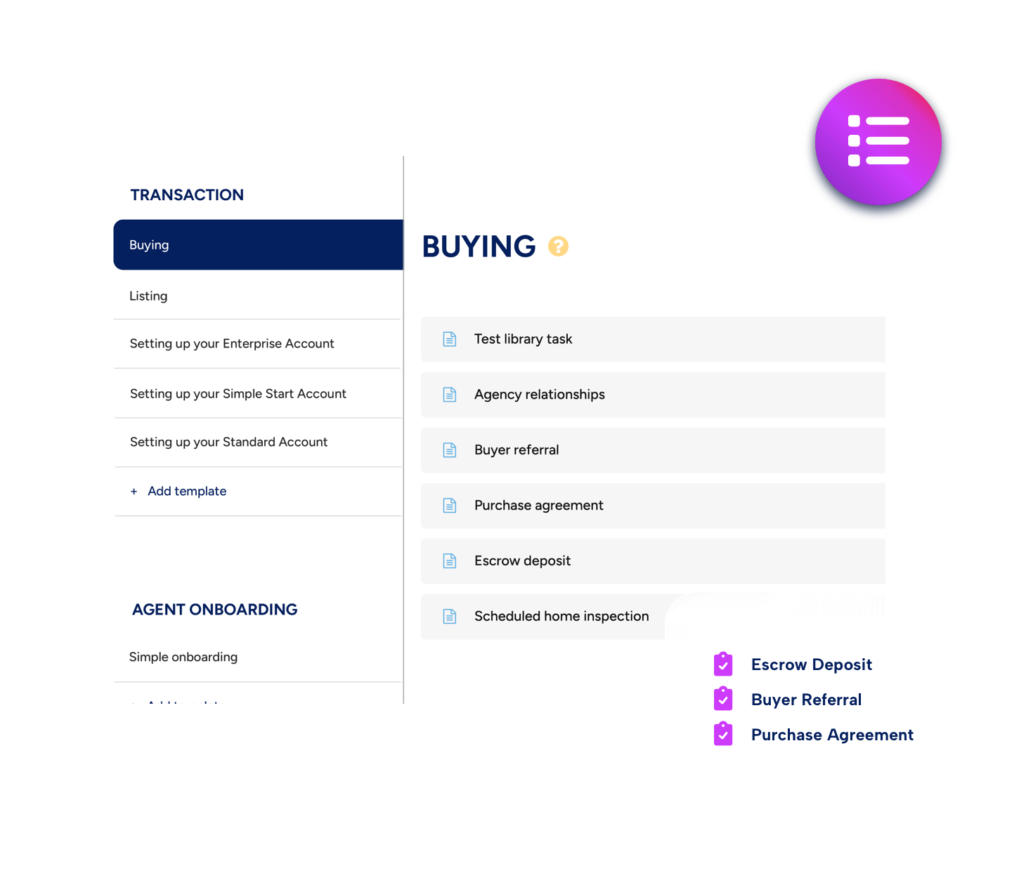 BoldTrail BackOffice Tailor Made Checklists