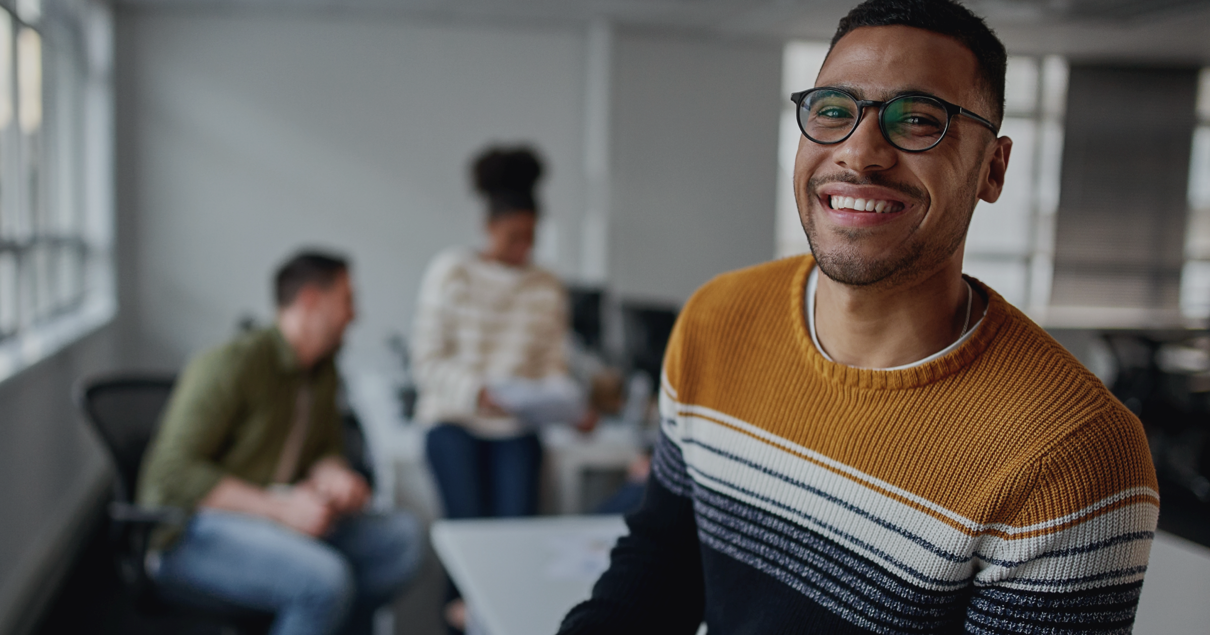 Smiling professional