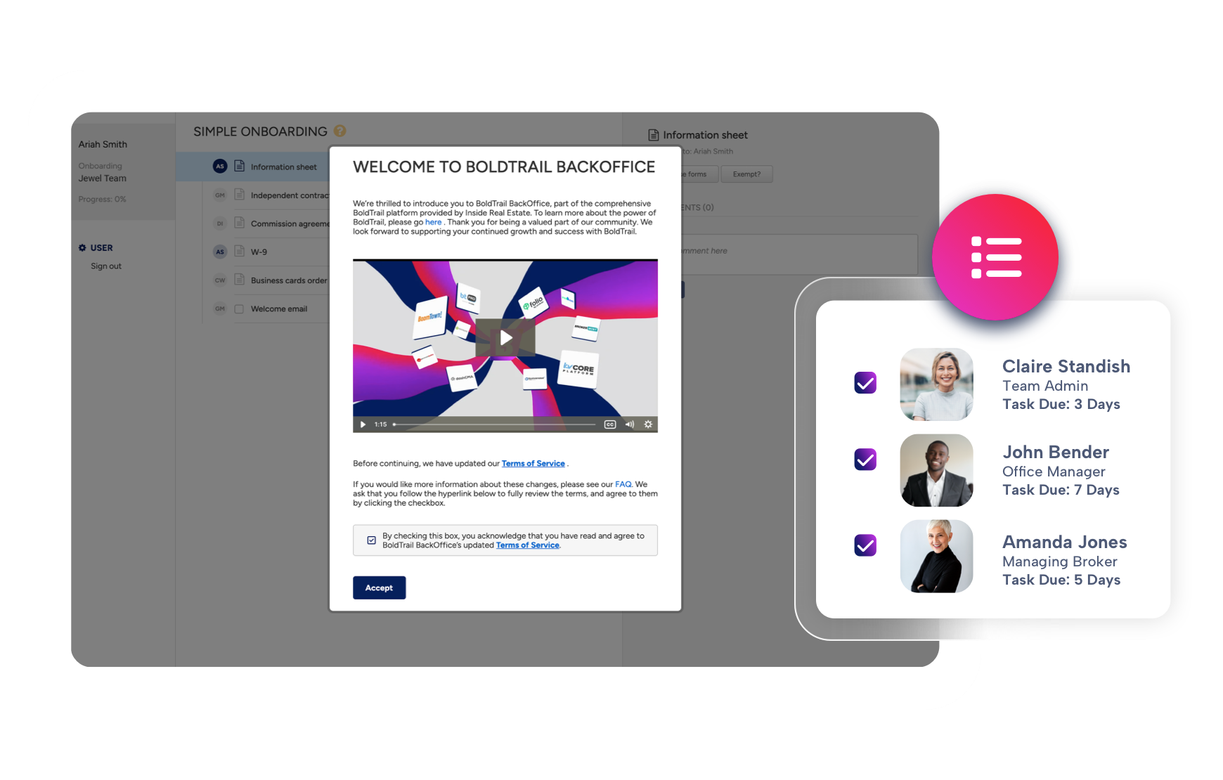 Agent management product shot