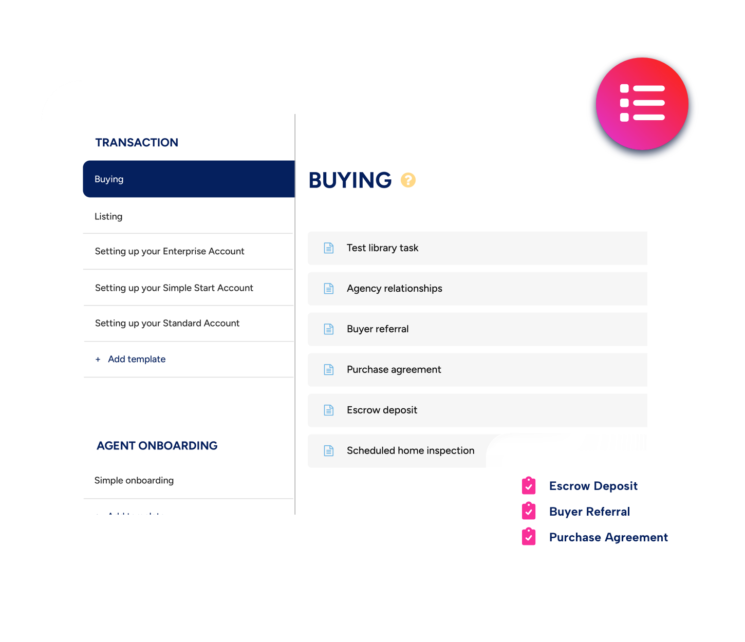 BoldTrail BackOffice Tailor Made Checklists