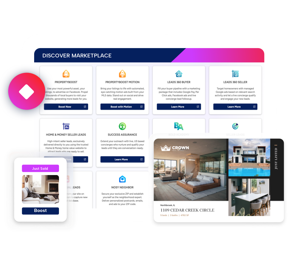 Product shots for ai powered deal closer section