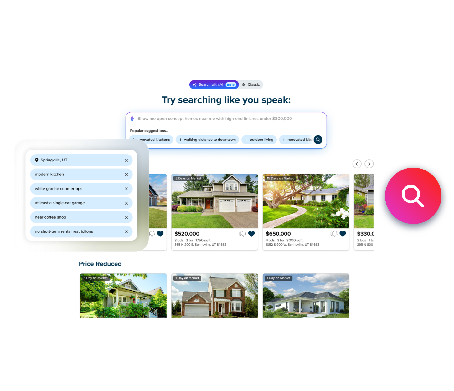 Natural language search product image