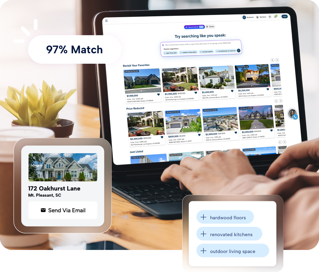 Homesearch AI browsers into buyers product shot