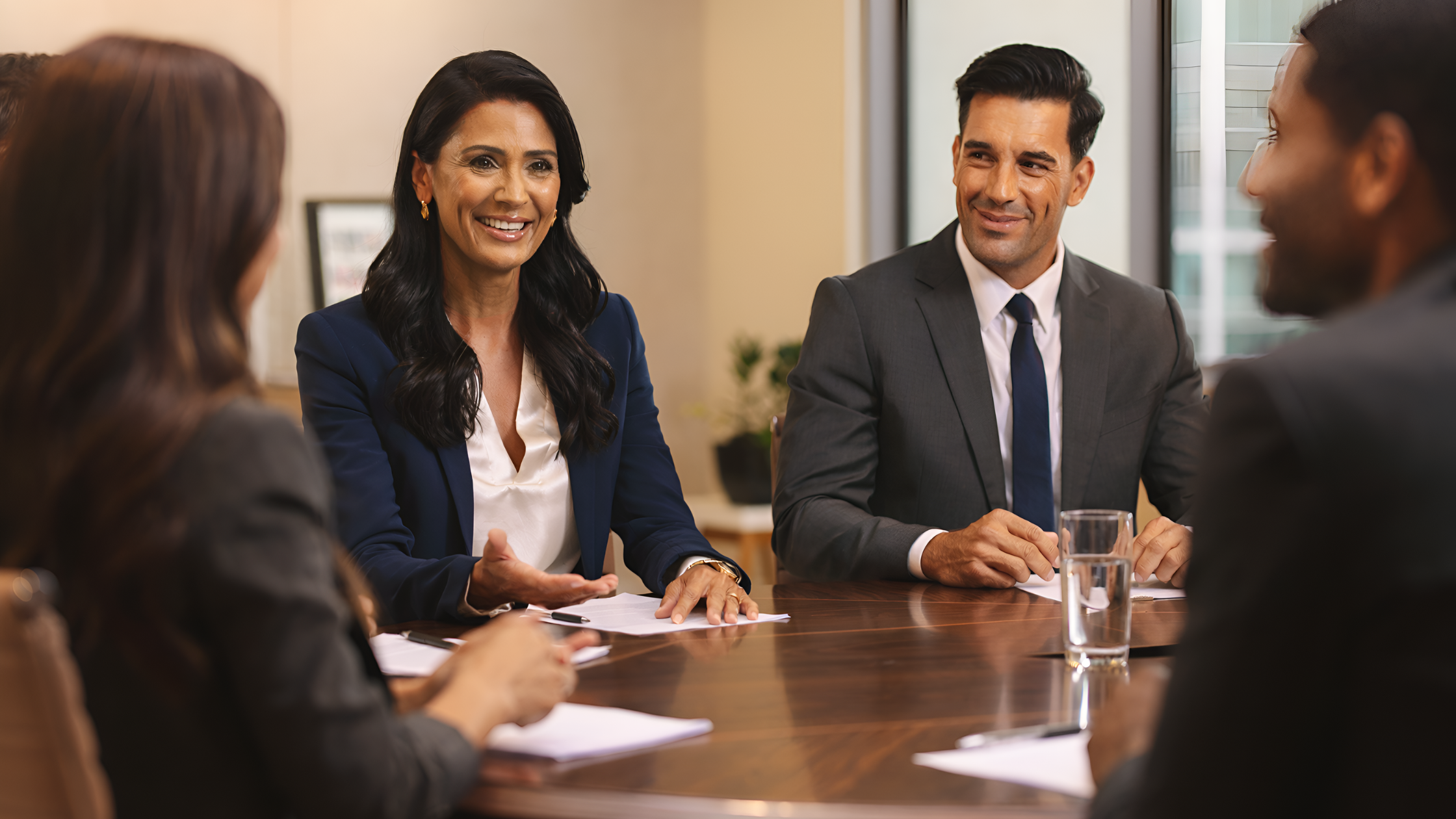 Smiling professional