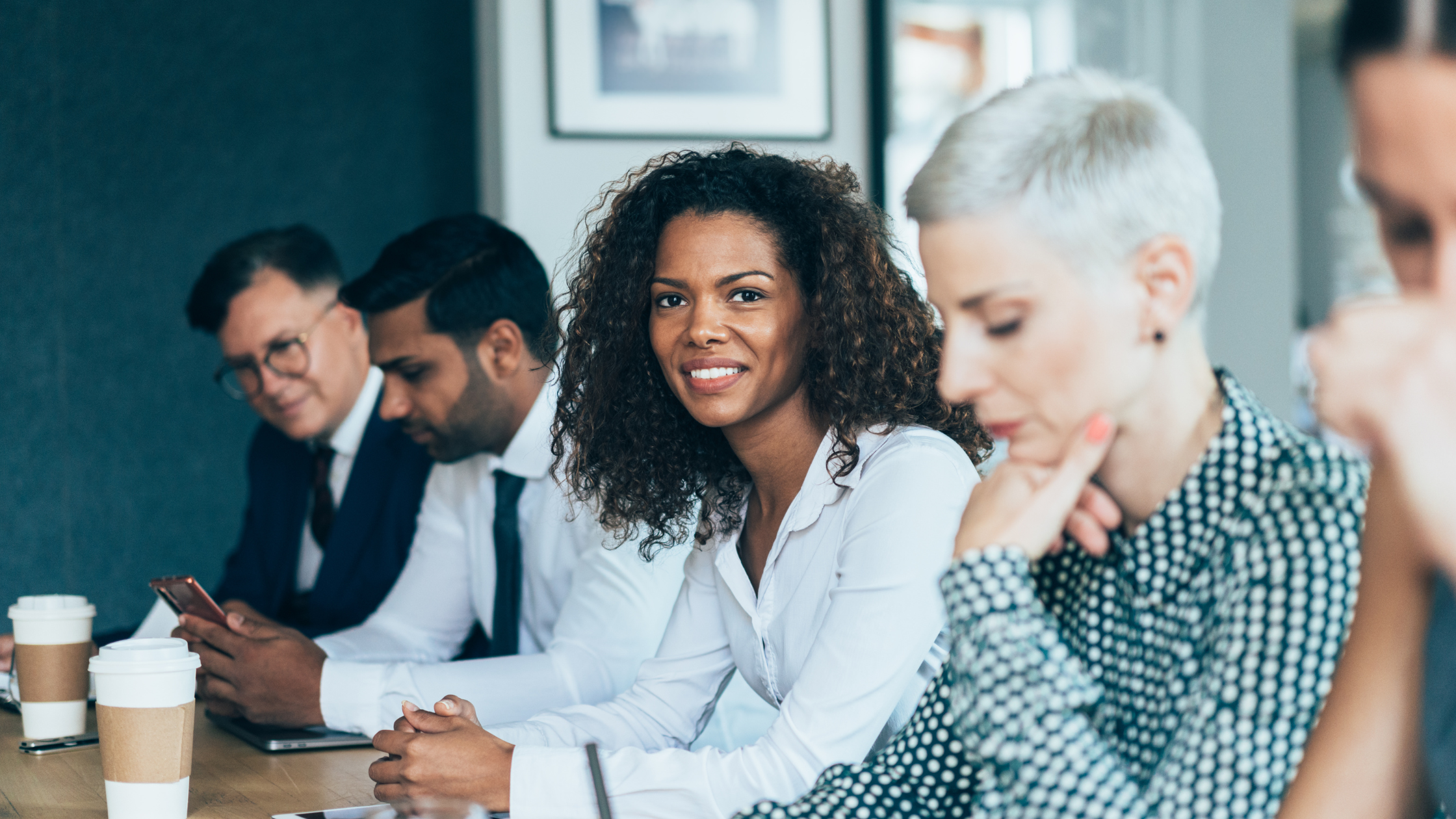 Smiling professional