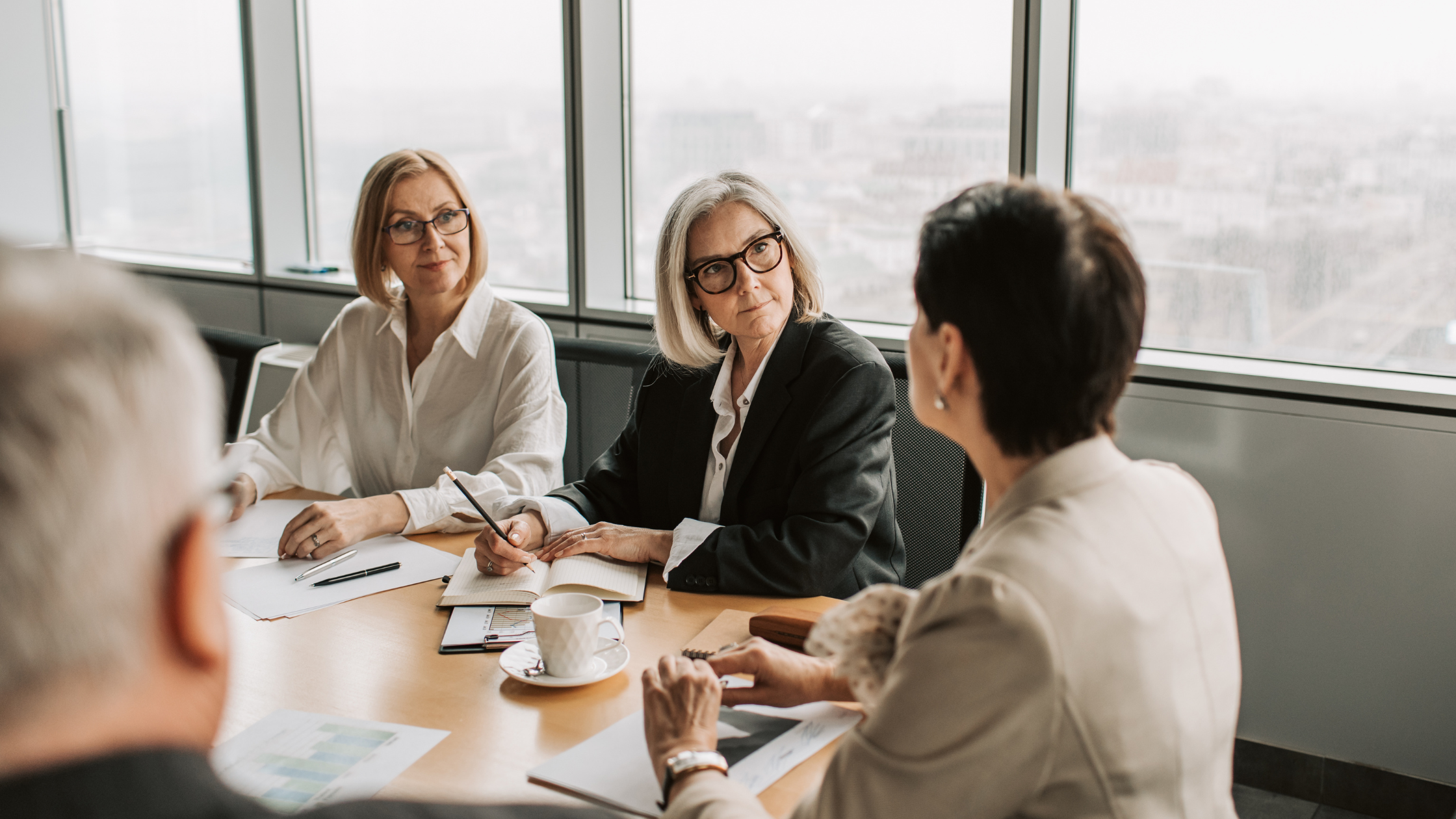 Smiling professional