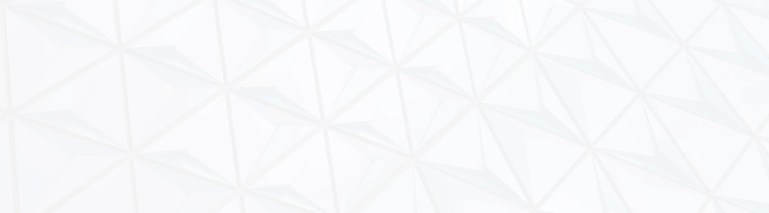 Abstract geometric pattern with light gray triangular shapes and white lines on a white background