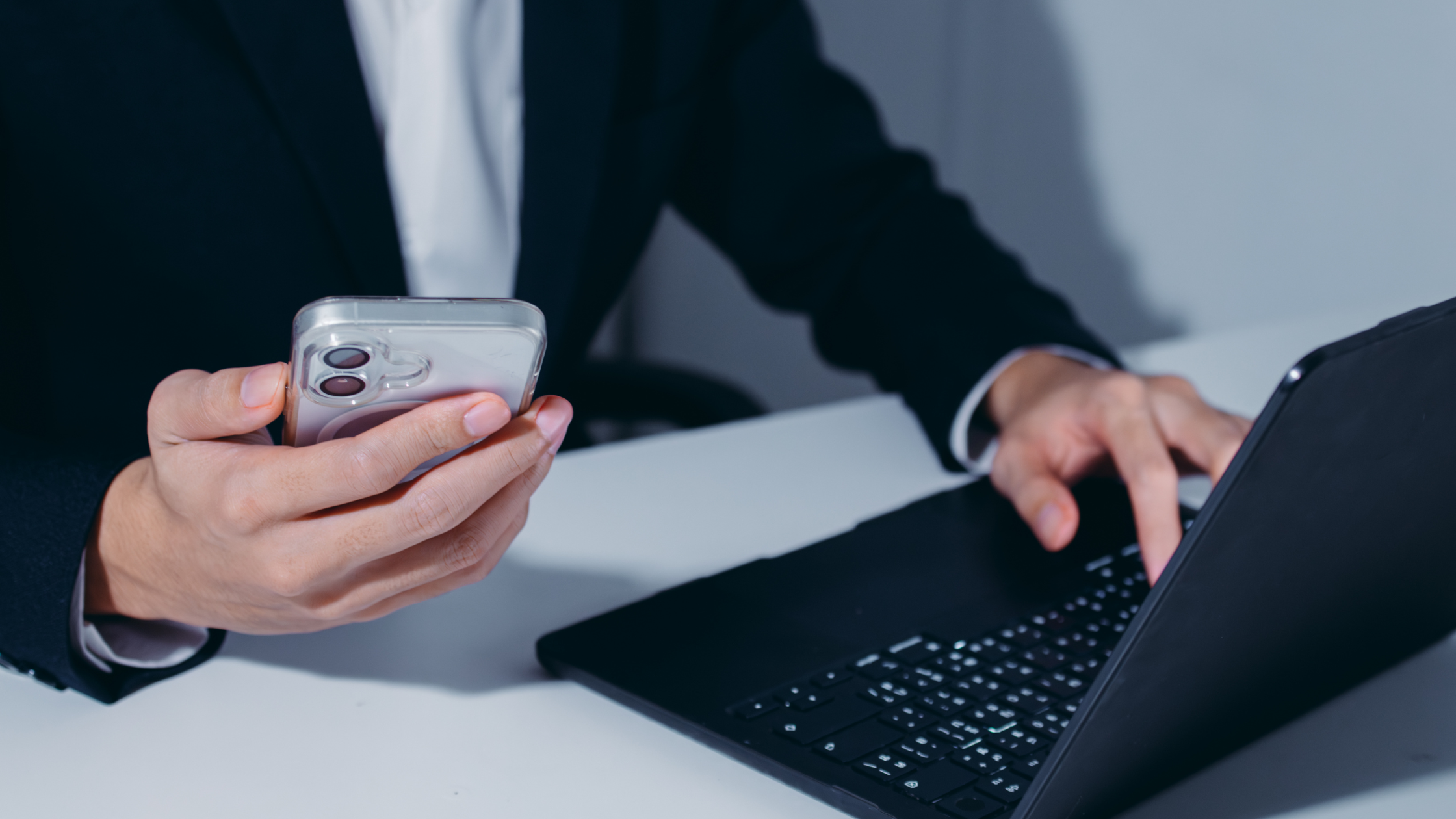 Smiling professional