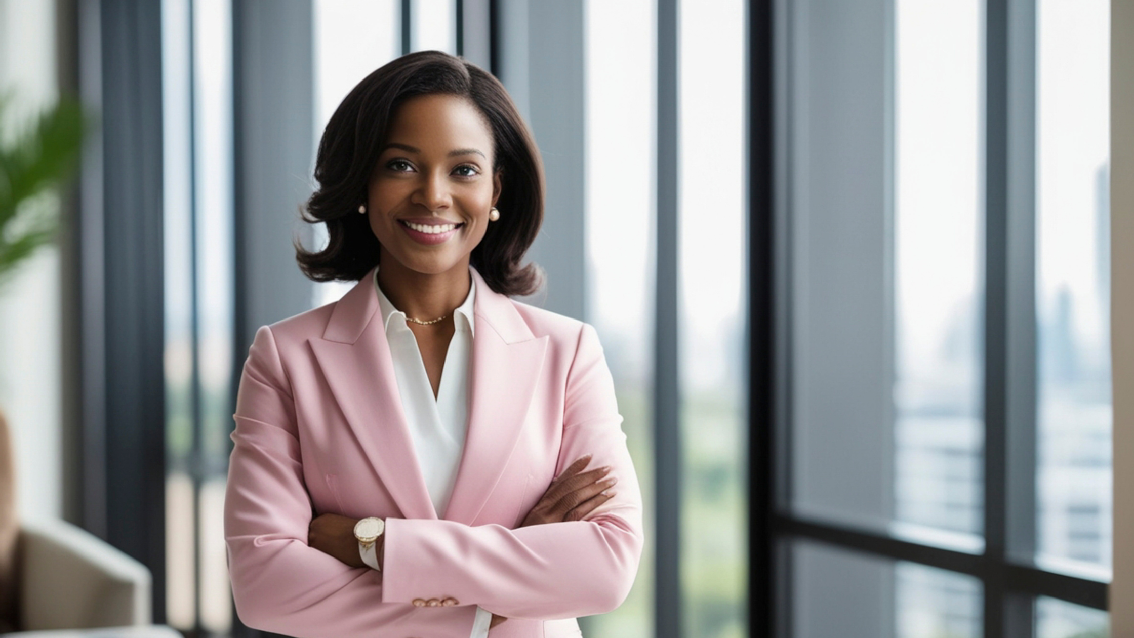 Smiling professional